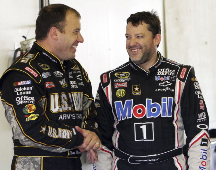 Tony Stewart and Ryan Newman